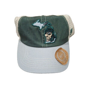Michigan State Spartans TOW United Mesh Vintage Logo Adjustable Snapback Slouch